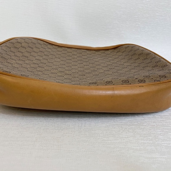 Authentic Gucci Crossbody Shoulder Bag - Vintage - PVC & Leather - Micro GG - Picture 3 of 13